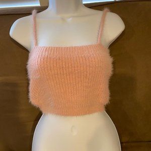 4/$25 | Fashion Nova soft wool pink crop top